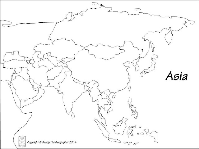 Printable Map Of Europe And Asia 