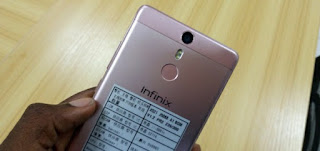Infinix may endure planning something bigger to add together to their already pop hit of Android  Upcoming Infinix Phone May come upwards with Fingerprint scanner in addition to metallic element cover