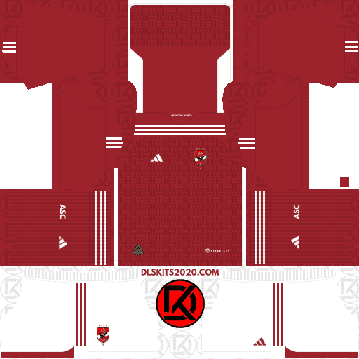 AL Ahly SC DLS Kits 2023-2024 Adidas - Dream League Soccer (Home)