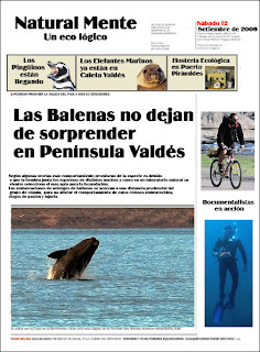 Noticias de Actualidad y Ecoturismo en Península Valdés, un simulacro de diario de aventuras