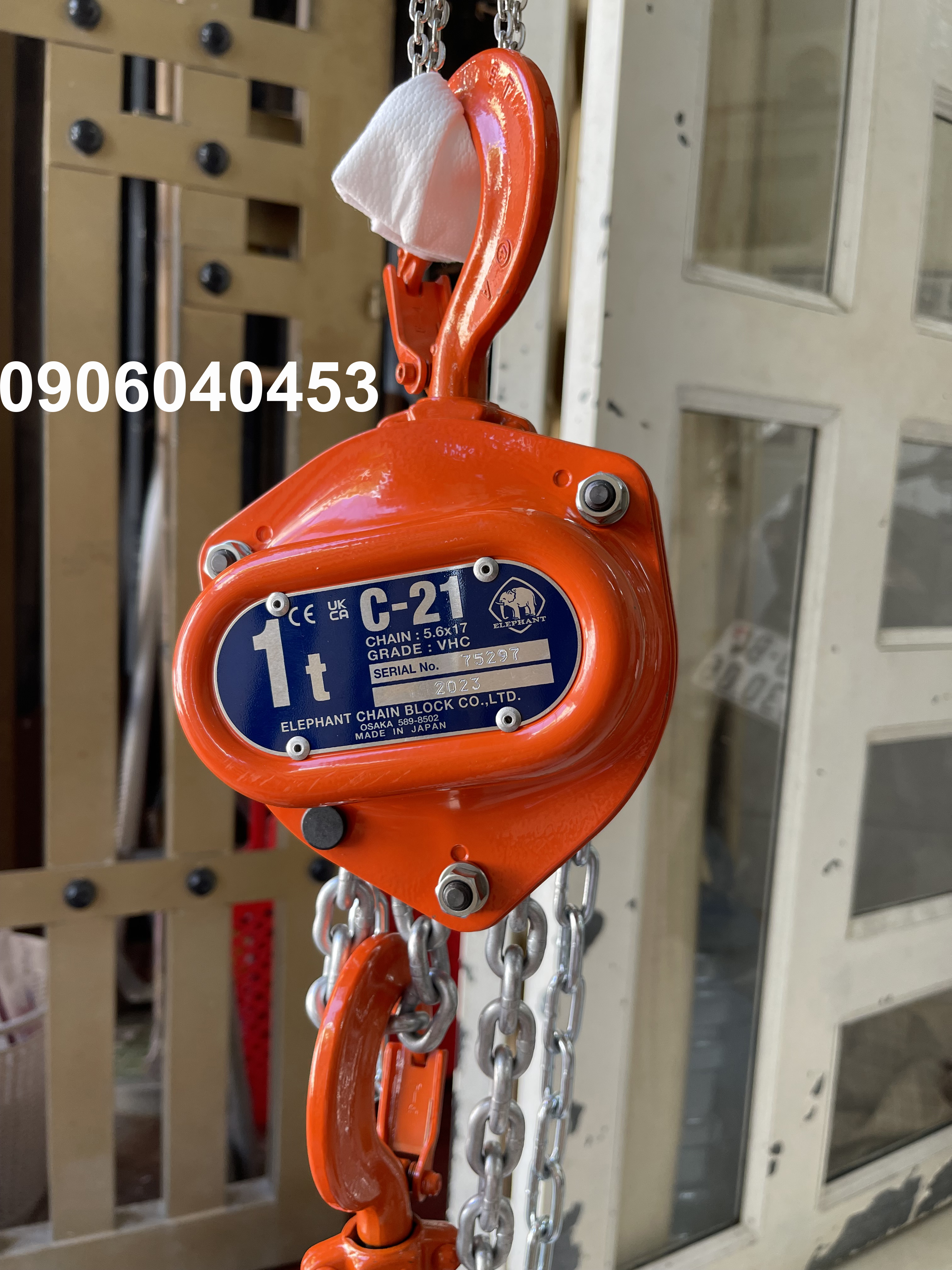 Pa lăng kéo tay Elephant 1 tấn C21-1/ C21-1 Elephant Manual Chain Hoist