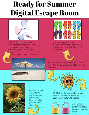 summer digital escape room