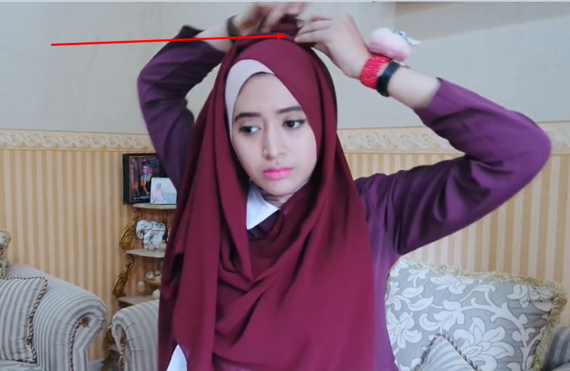 Gamabar Hijab Tutorial Pashmina Simple Persegi Panjang 
