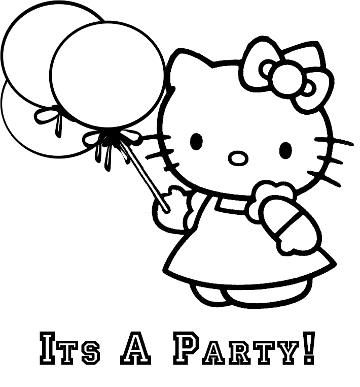 Hello Kitty Coloring Pages, Hello Kitty Printable Coloring Pages