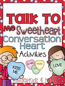 http://www.teacherspayteachers.com/Product/Talk-to-Me-Sweetheart-Conversation-Heart-Activities-1102893