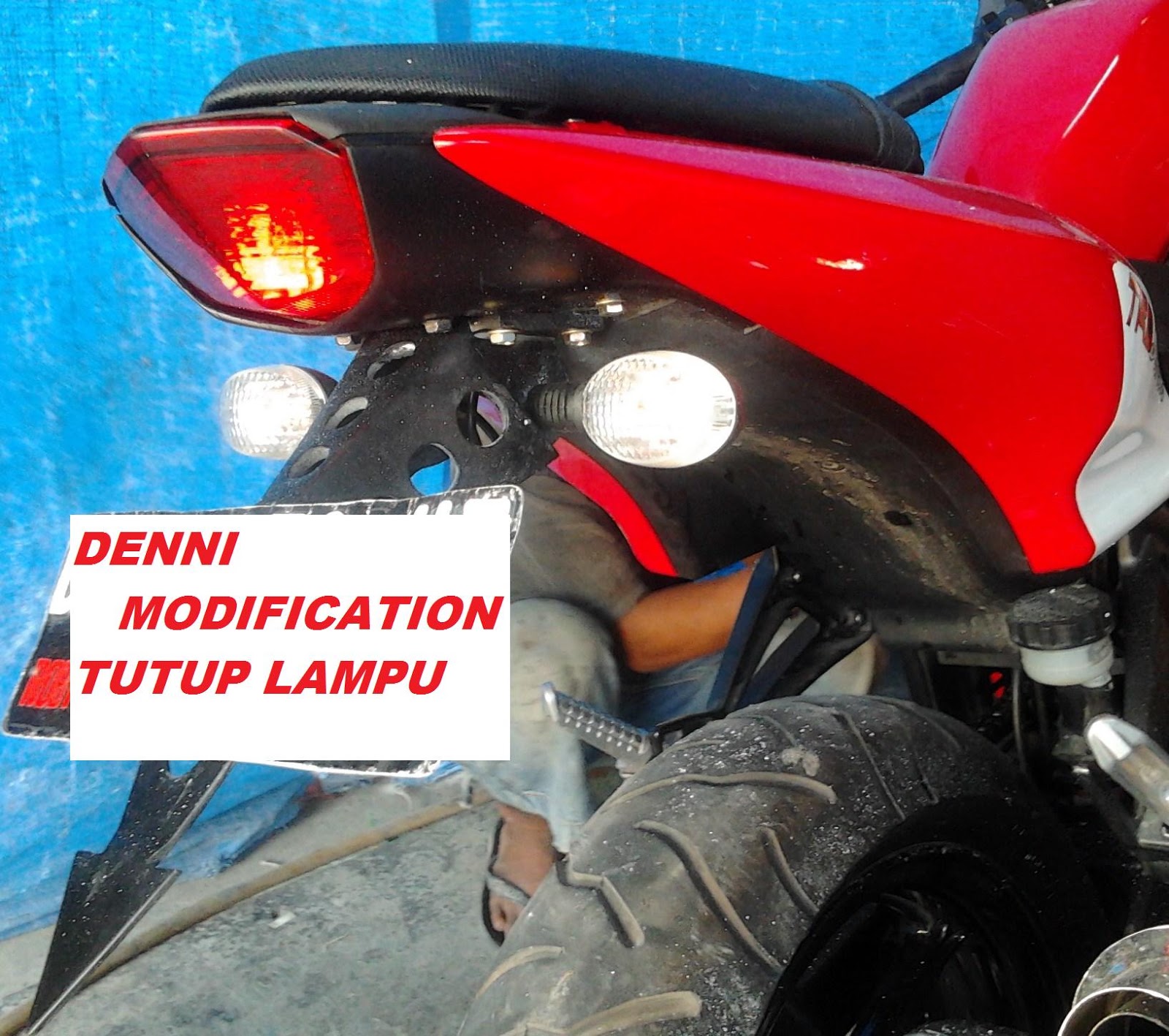 DENNI MODIFICATION BODY BELAKANG  NINJA 250 SPAKBOR MODIF 