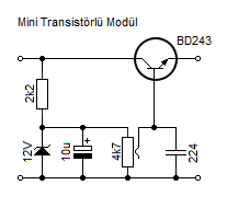 BD243 Transistörlü Güç Kaynağı