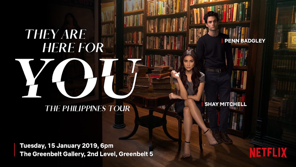 Penn Badgley and Shay Mitchell of the Hit Series YOU Are Coming to Manila on January 14-15, 2019