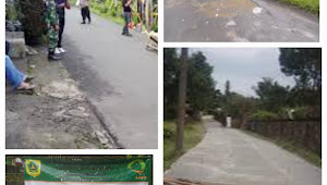 Pemdes Sukajadi Kecamatan Tamansari Realisasilan Pembangunan Jalan Desa Pake Hotmix Sumber Dana SAMISADE Atau (Bangkeu) TA 2024