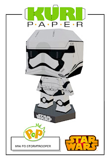 Kuri Paper - Pop Mini Funko First Order Stormtrooper Star Wars Papercraft