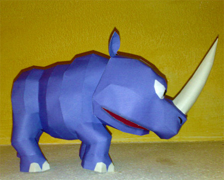 Rambi the Rhinoceros Papercraft