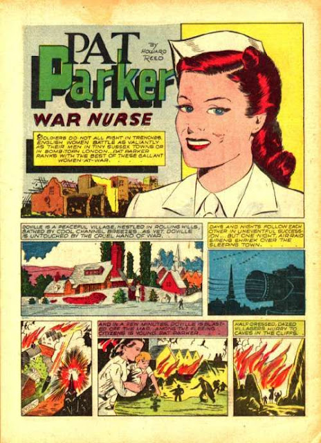 War Nurse Pat Parker su Speed Comics 13 dell Brookwood comics