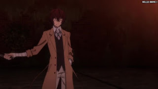 文スト 1期10話 太宰治 Dazai 文豪ストレイドッグス アニメ Bungo Stray Dogs Episode 10