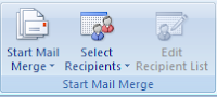 Group Start mail merge