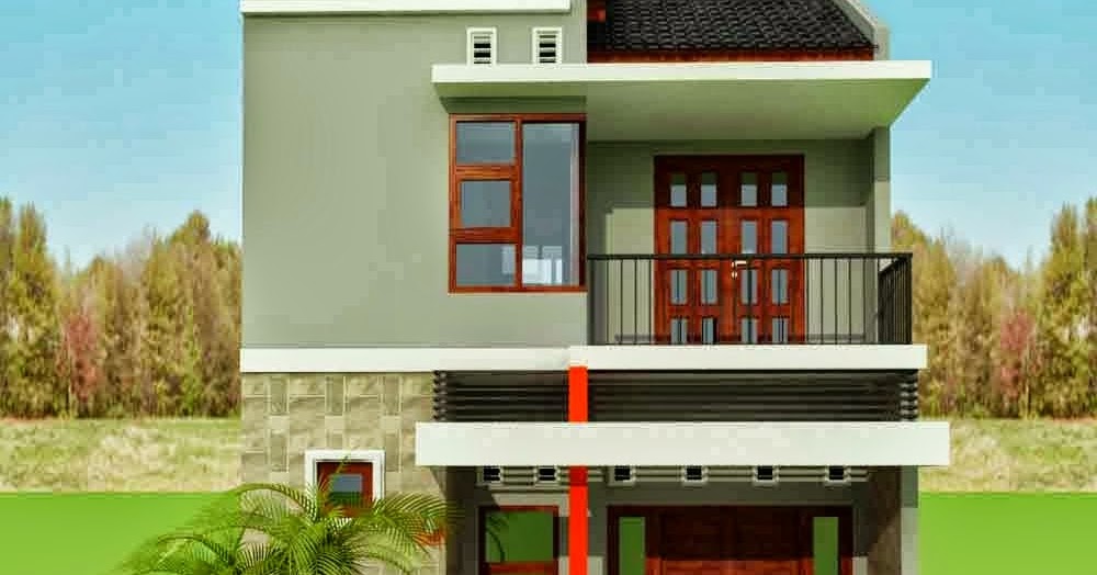 Gambar Desain Rumah  Minimalis  Lantai  2  Type  36 Desain 