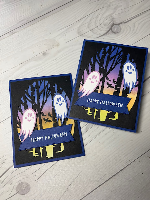 Happy Halloween cards using the stamp set from the September Spooky Treats Paper Pumpkin Kit