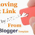 How to remove Footer Credit Link From Blogger without Redirecting