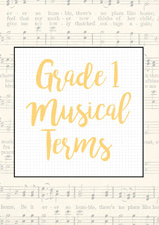 Grade 1 musical terms