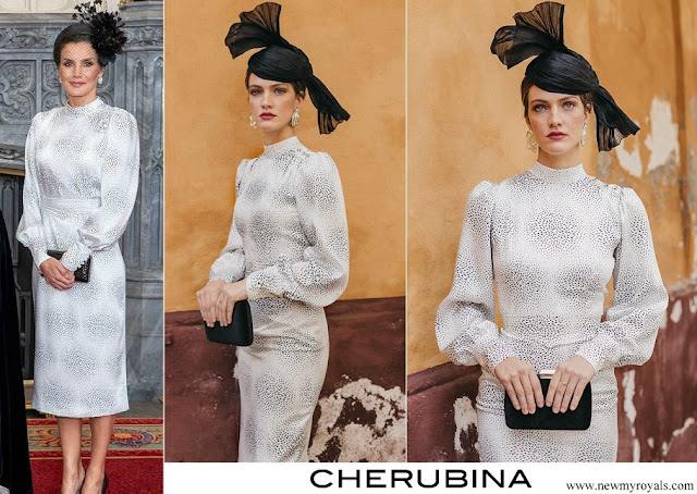 Queen Letizia wore Cherubina Didi Dress