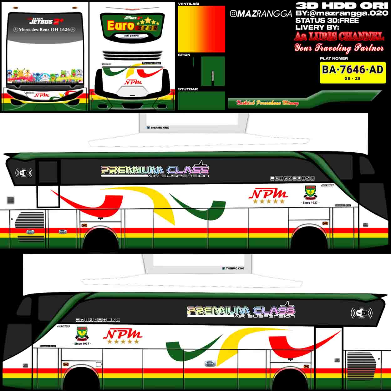 livery bussid npm jernih