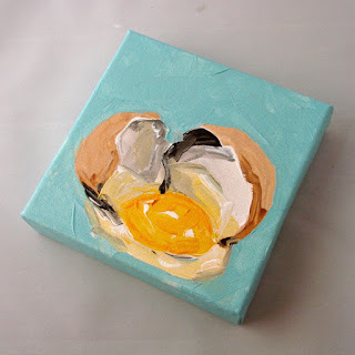 broken egg painting