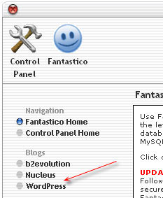 fantastico wordpress