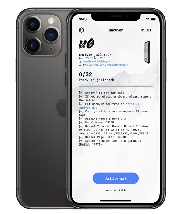 Unc0ver iOS 13 Jailbreak Tool