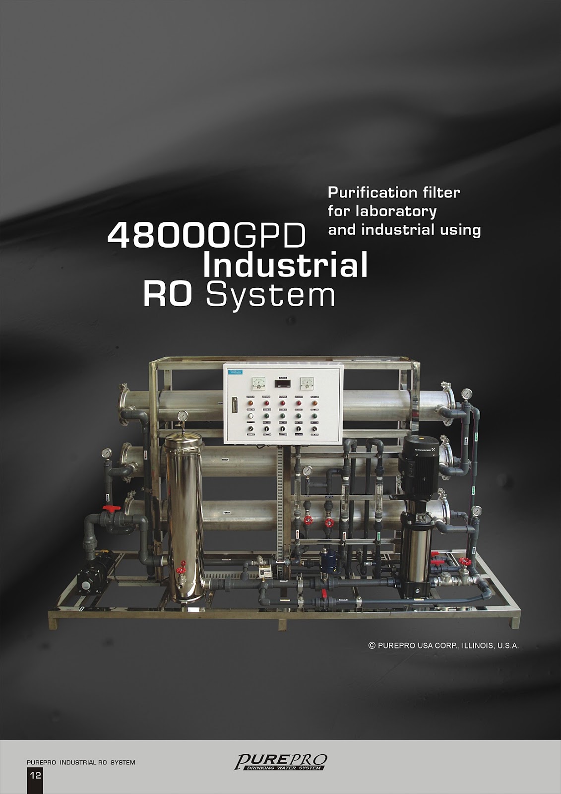 PurePro® RO48000 Industrial Reverse Osmosis Water Filter System