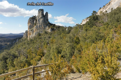 Peña del Castillo visto desde el Mirador