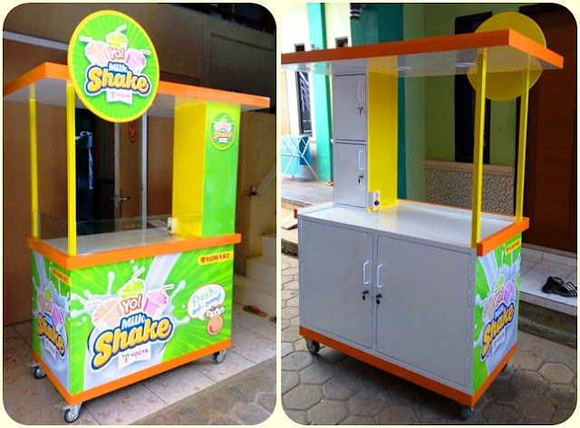 Booth Minuman unik-Gerobak Milk Shake