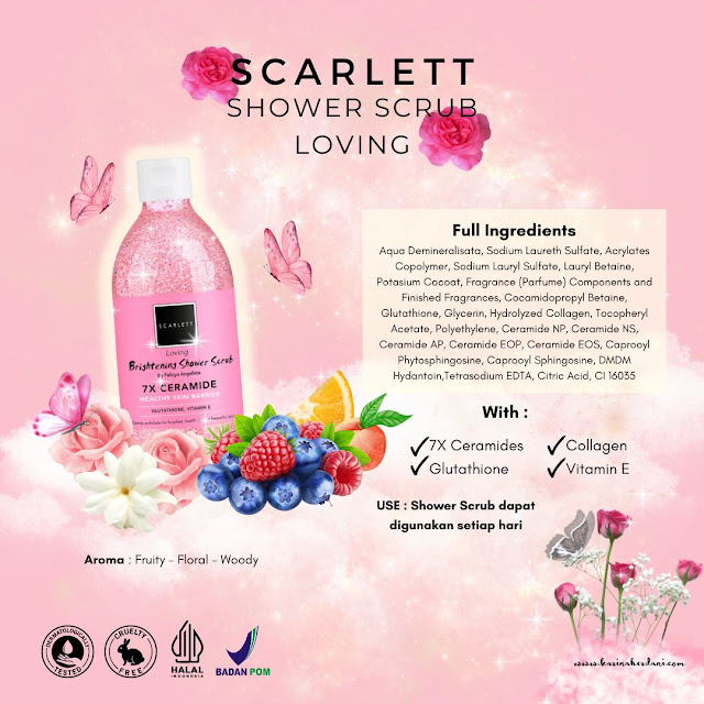 scarlett loving shower scrub