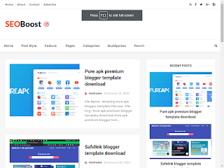 seo boost premium blogger template