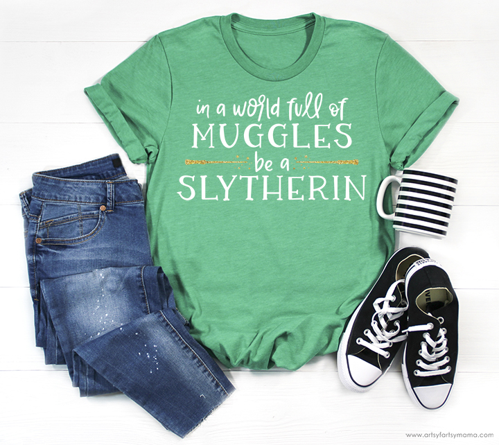 Harry Potter Hogwarts House Shirts + Free Cut Files