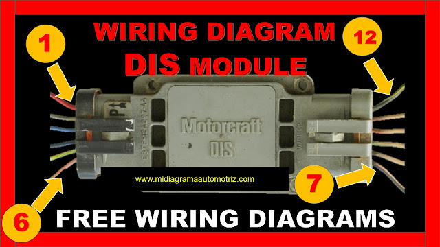 WIRING DIGRAM DIS MODULE FORD 2.3 || PINOUTS DIS MODULE 2.3  IGNITION MODULE