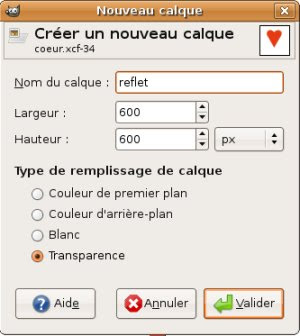 gimp nouveau calque