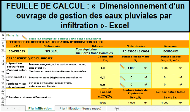 Dimensionnement d'un ouvrage de gestion des eaux pluviales : téléchargez notre feuille de calcul Excel gratuit