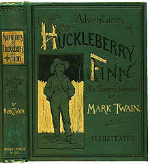 Cover of the book «Adventures of Huckleberry Finn» by Mark Twain, 1884