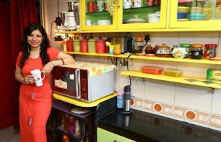 Jennifer Mistry in her beautiful kitchen