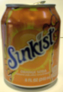 Torso view of the Sunkist mini flame monster can