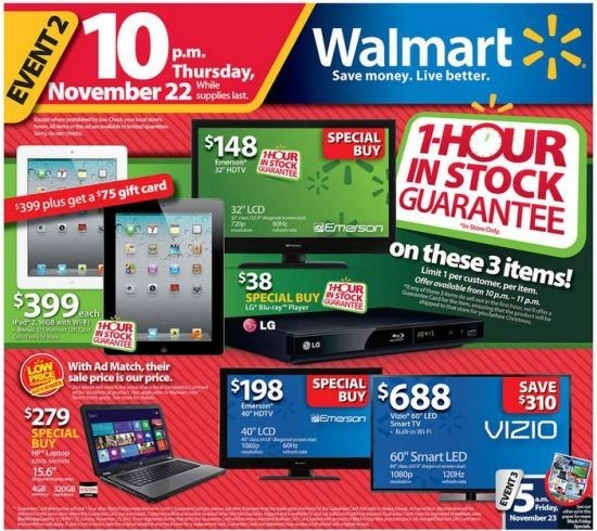 Walmart Black Friday 2012 Ad and Deals