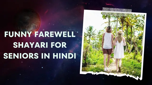 Top 100+ Funny Farewell Shayari For Seniors In Hindi