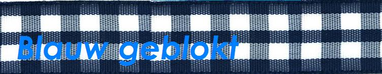 Blauw Geblokt