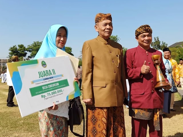 Desa Cibeureum, Kertasari, Raih Juara 2 Lomba Desa Tingkat Jabar 2019