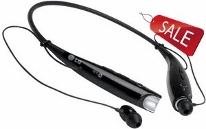 LG Electronics Tone+ HBS-730 Bluetooth Headset - Retail Packaging - Black