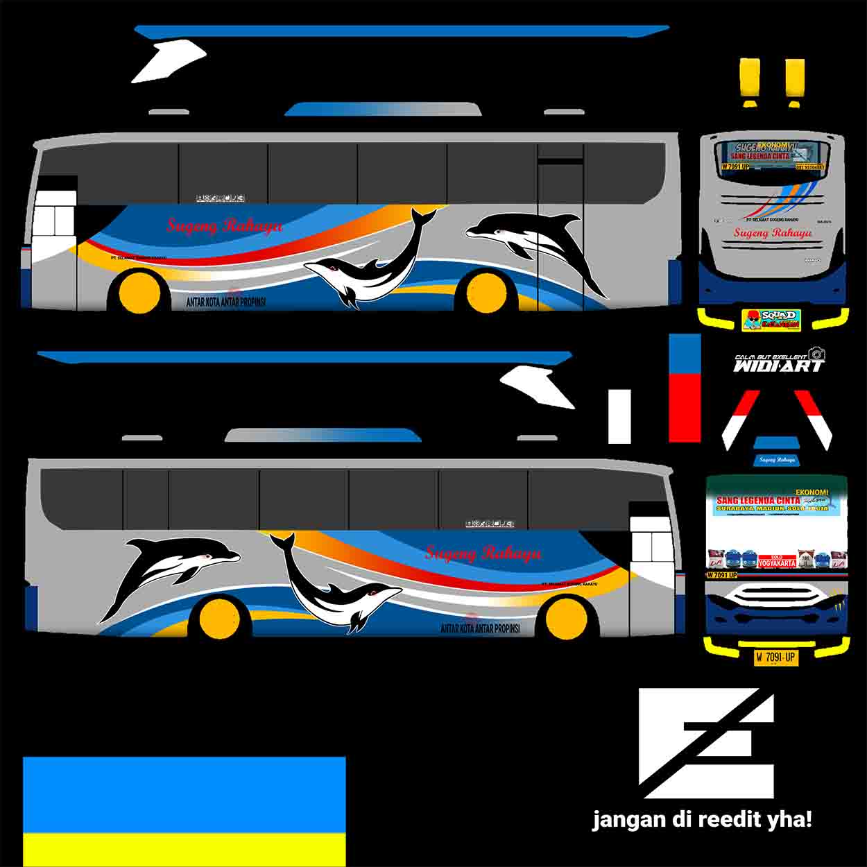 livery bus full boneka