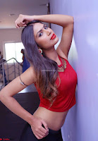 Nishi Gandha in Beautiful Red Crop Top ~  Exclusive 019.jpg