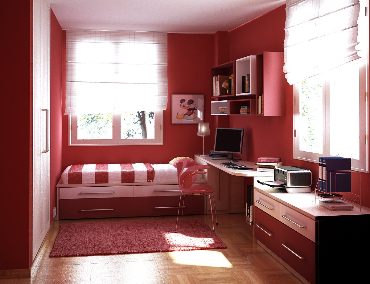 "Red Paint" Interior Designs Bedroom | Home Design Ideas