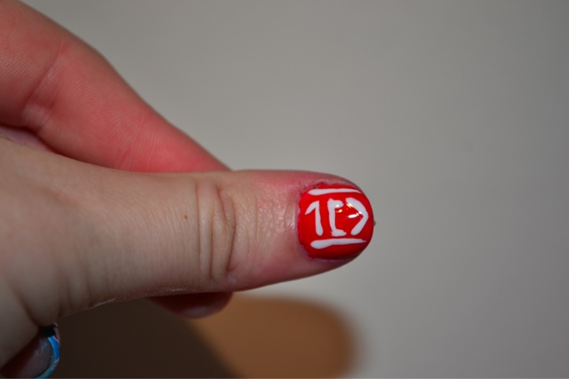 One Direction Logo Nail by Elins Nails