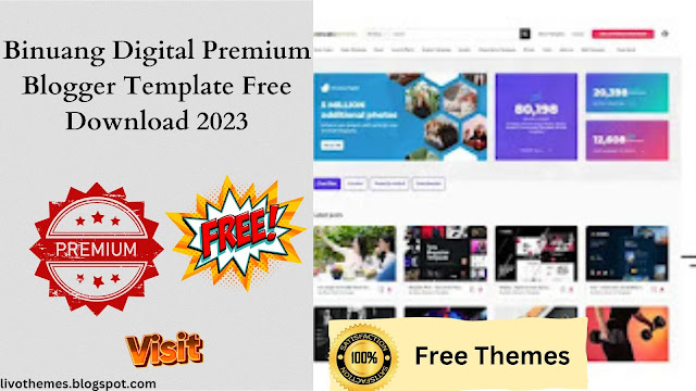 Binuang Digital Premium Blogger Template Free Download 2023