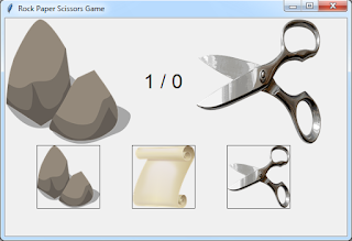 Python Rock Paper Scissors Game Using Tkinter
